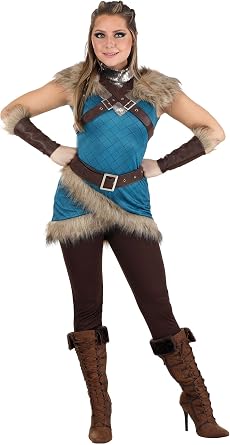 Womens Astrid Halloween Costume | Adult Viking Shieldmaiden Warrior Outfit for Valhalla, Nordic Mythology, Fantasy Cosplay