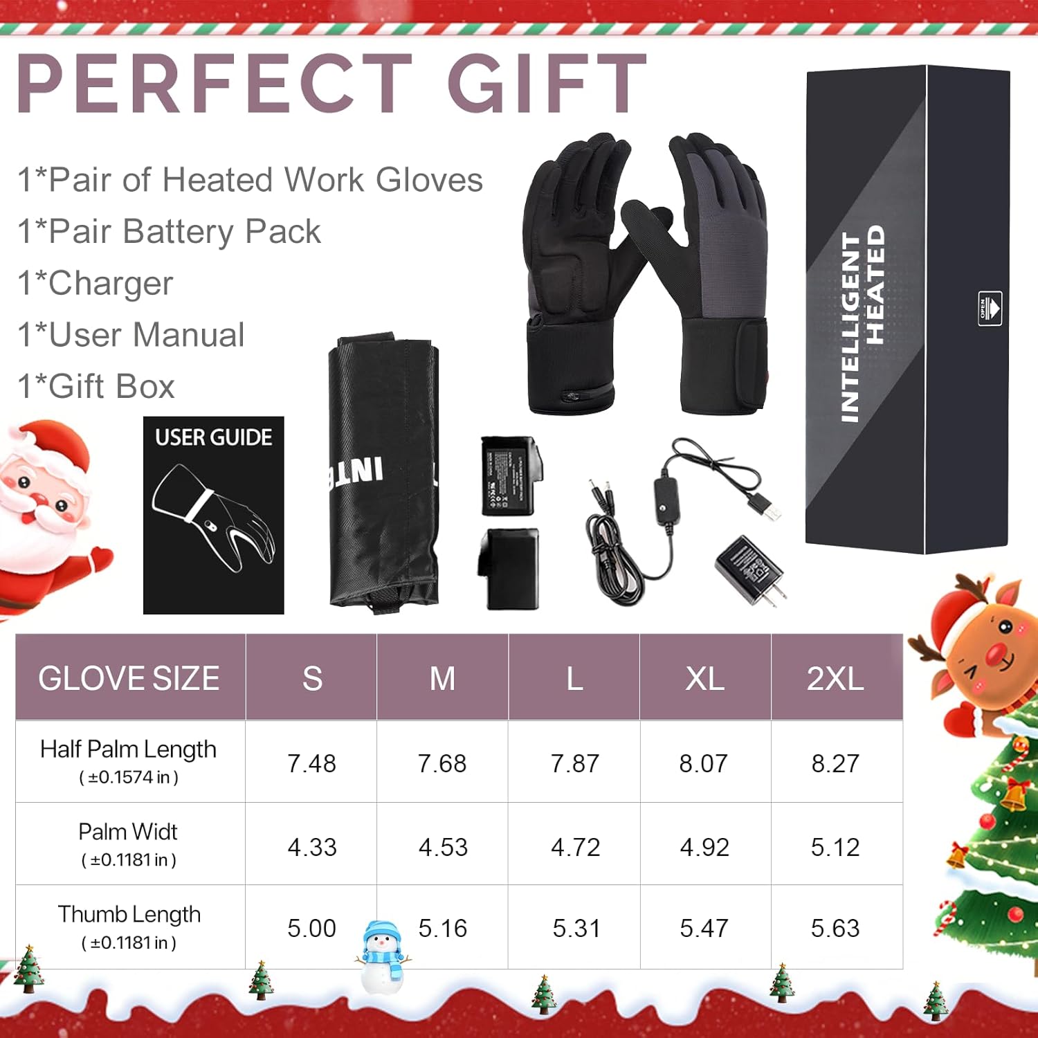 Heated Work Gloves for Men Women - Rechargeable Electric Heating Gloves, Windproof Thermal Gloves with Touchscreen - Image 10