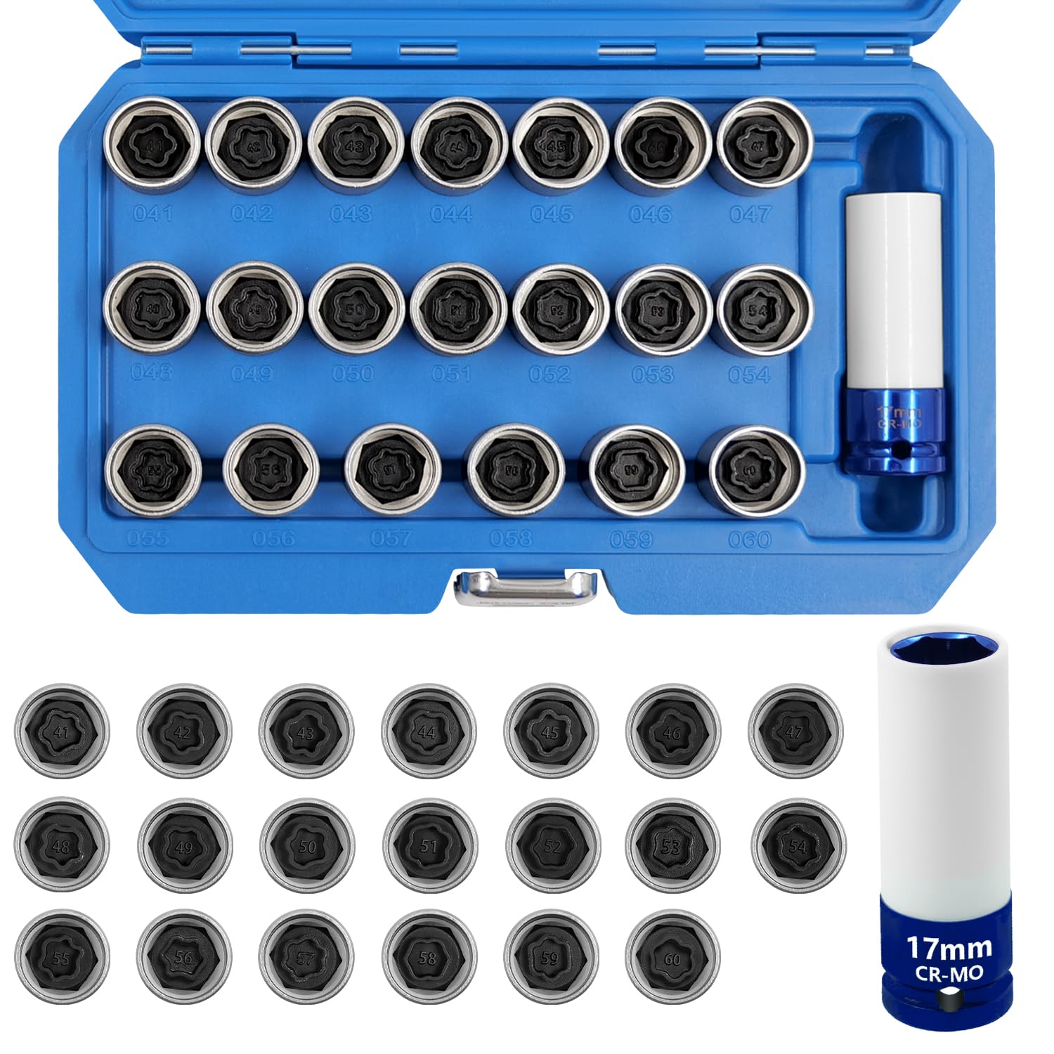 Amazon.com: JEUCLEL 21PCS Wheel Locking Nut Key Kit Compatible