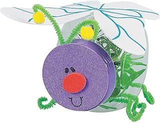 Fun Express Lightning Bug Jar Craft Kit - Makes 12, Vacation Bible School Supplies
