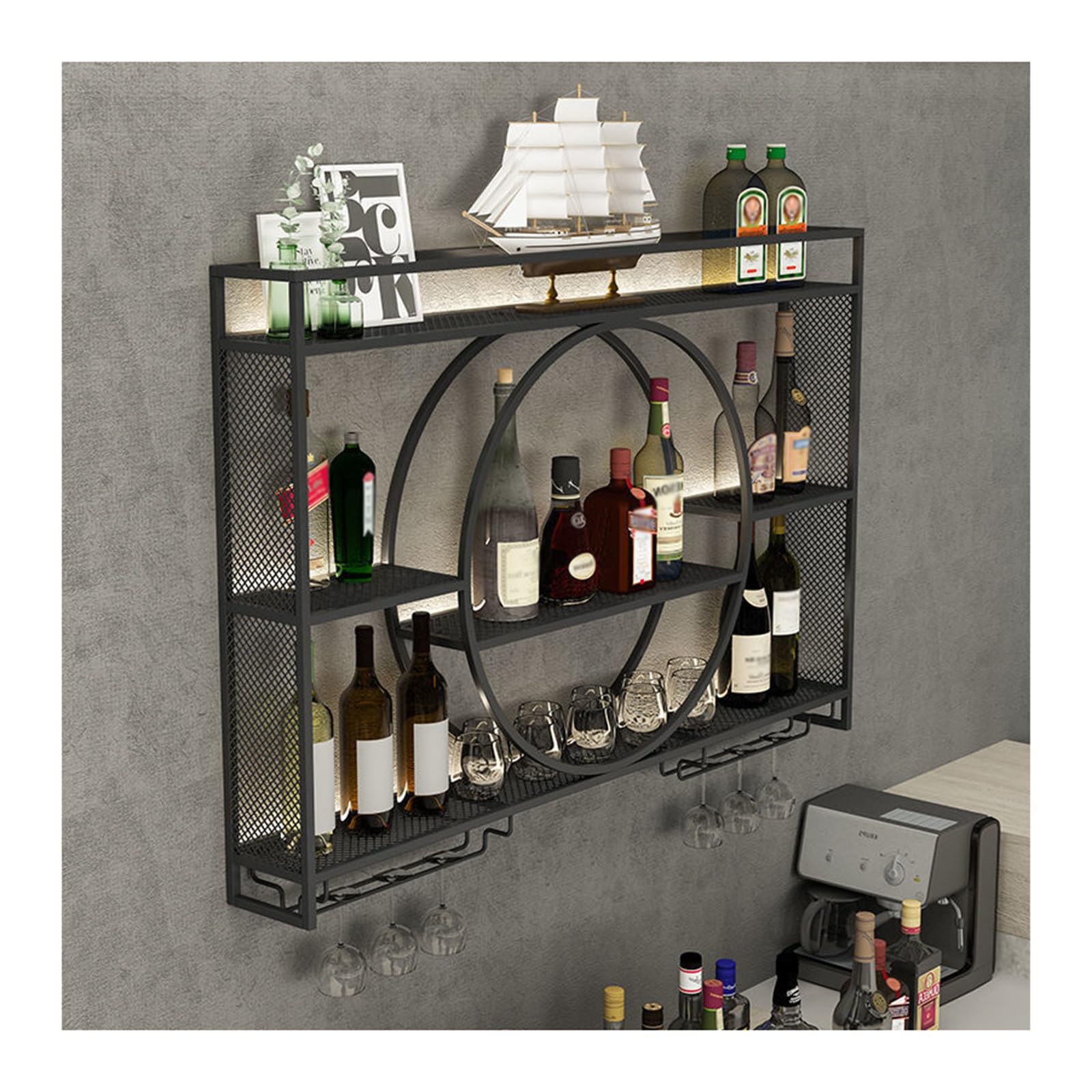 Casier à vin mural moderne pour sublimer vos soirées salon et cuisine