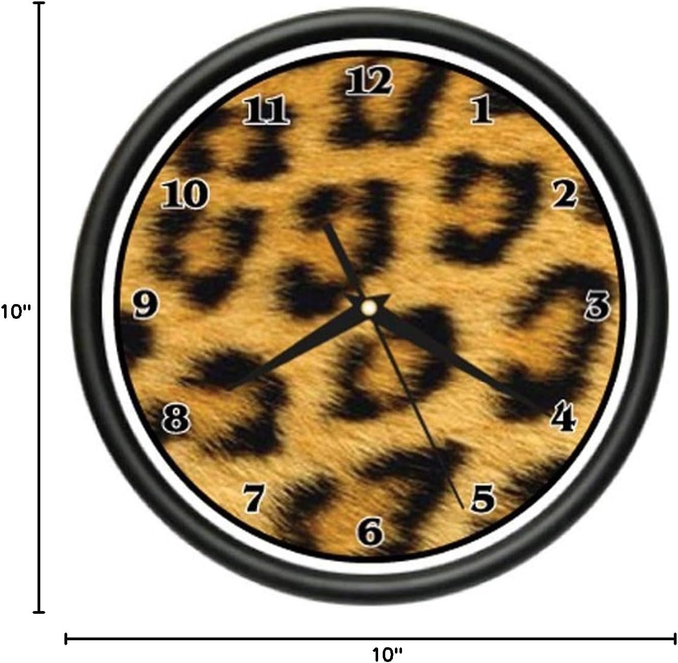 Cheetah Wall Clock Print Pattern Sheets Bedroom Decor