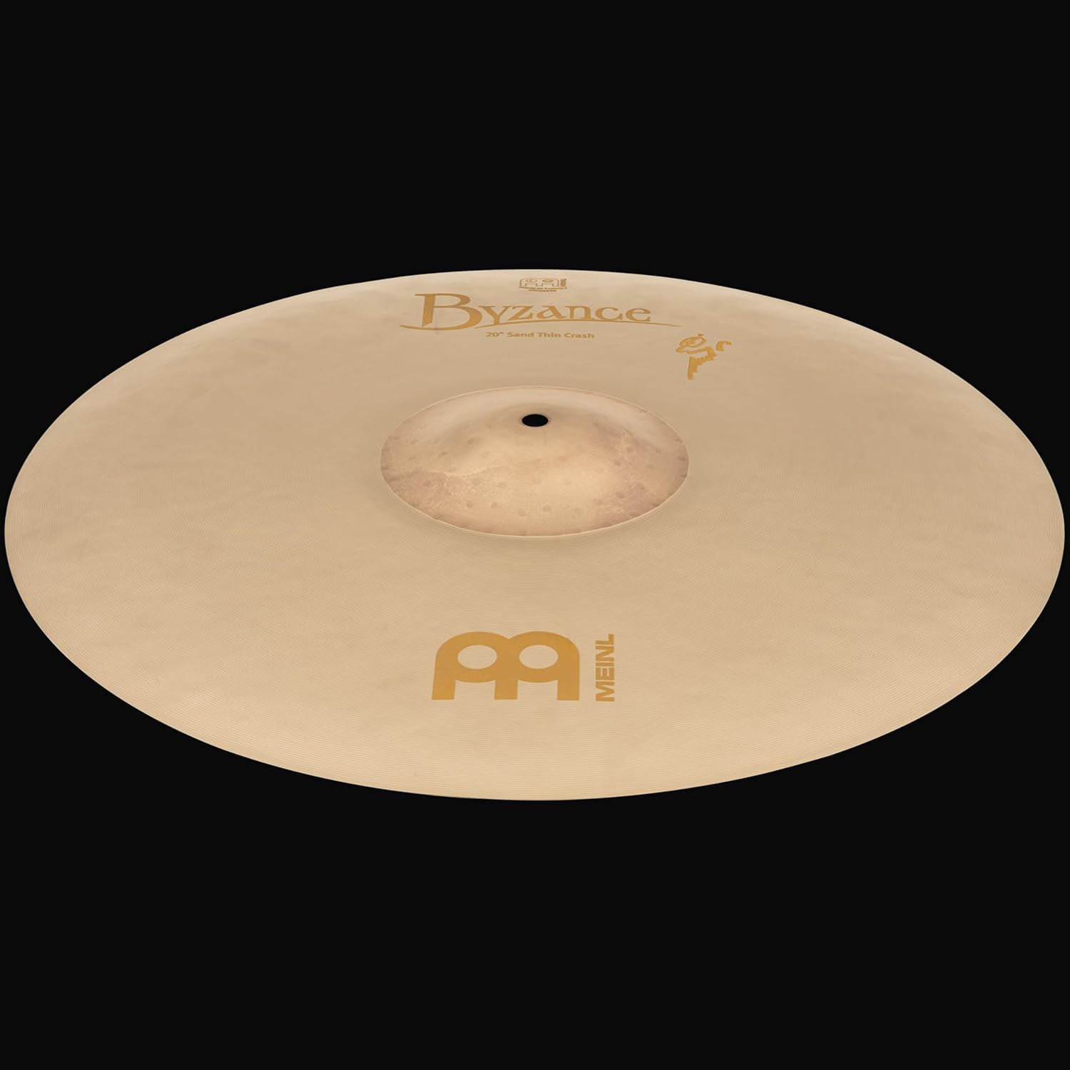 Meinl Cymbals Byzance 20" Vintage Sand Thin Crash, Benny Greb Signature — Made in Turkey — Hand Hammered B20 Bronze, 2-Year Warranty (B20SATC)