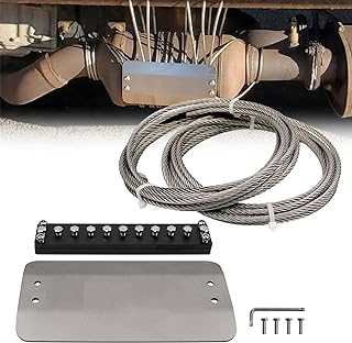 RULLINE Universal Security Anti Theft Catalytic Converter Protection Shield Catalytic Converter Catalytic Converter Anti Theft Shield Cover Compatible with Various Vehicle Platforms