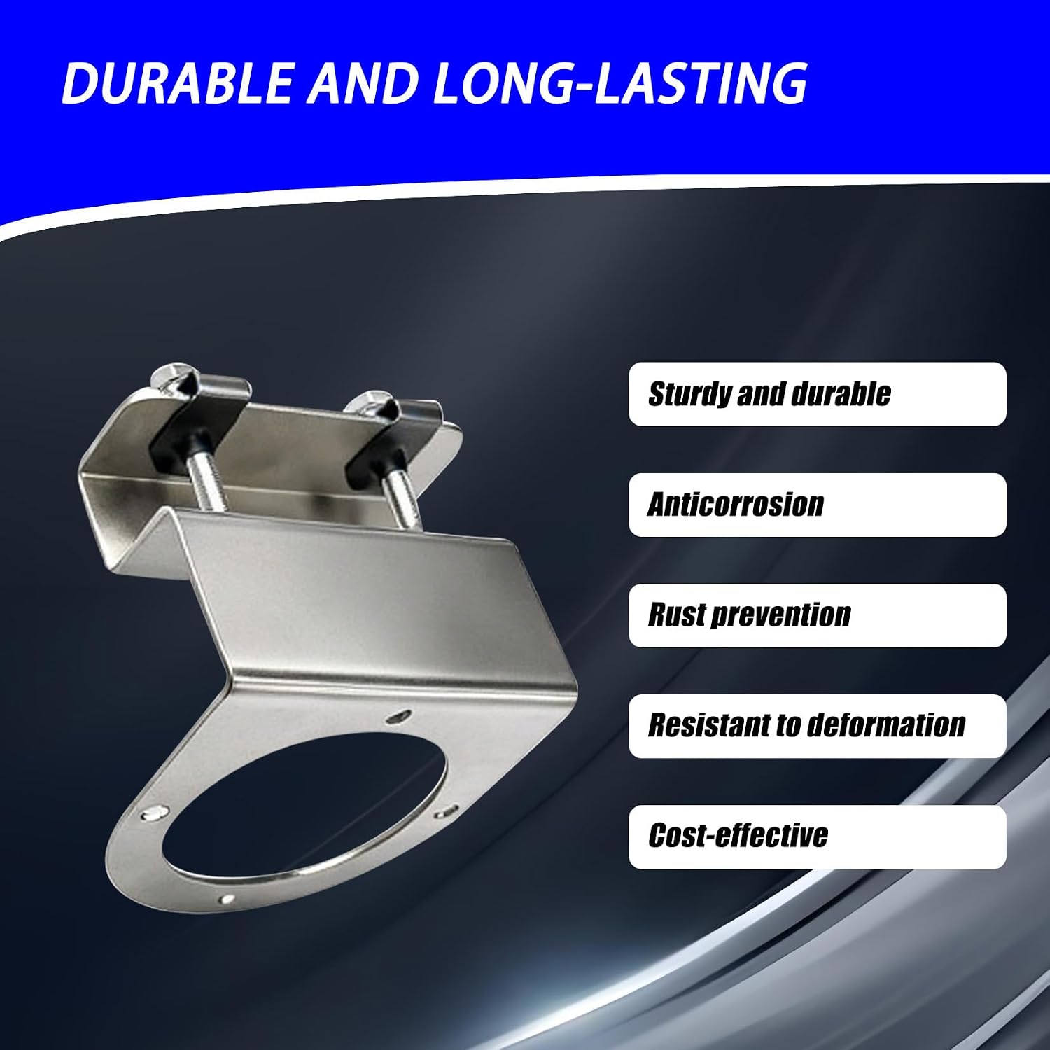 Stainless Steel Watermelon Light Bracket Universal for Semi-Trucks Trucks Pickup Angled Straight Down Easy Installation 2Pcs