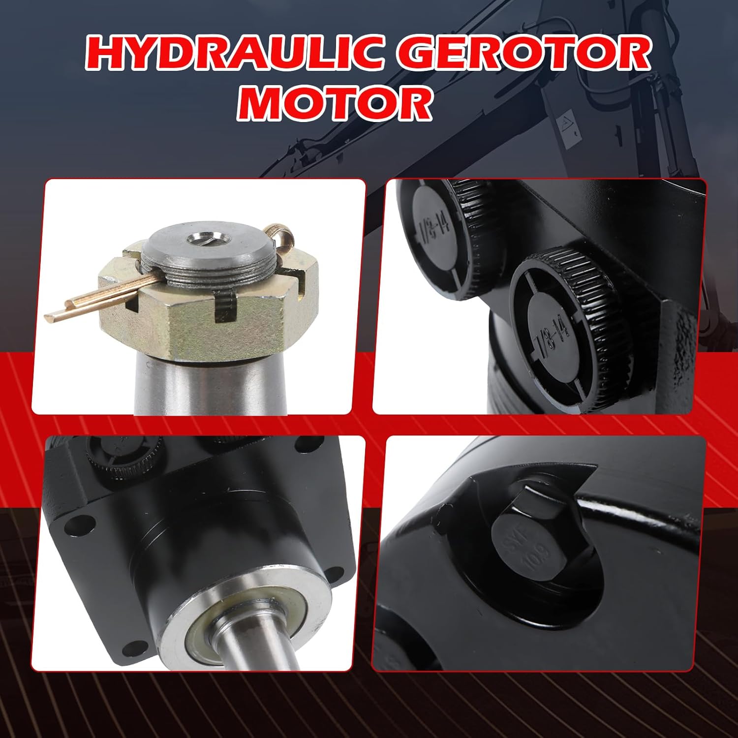 1pcs 103-0991 103-2489 109-6553 Wheel Hydraulic Motor 103-0991 103-2489 109-6553 for Exmark Lazer Z XP XS Toro Z-Master Mower