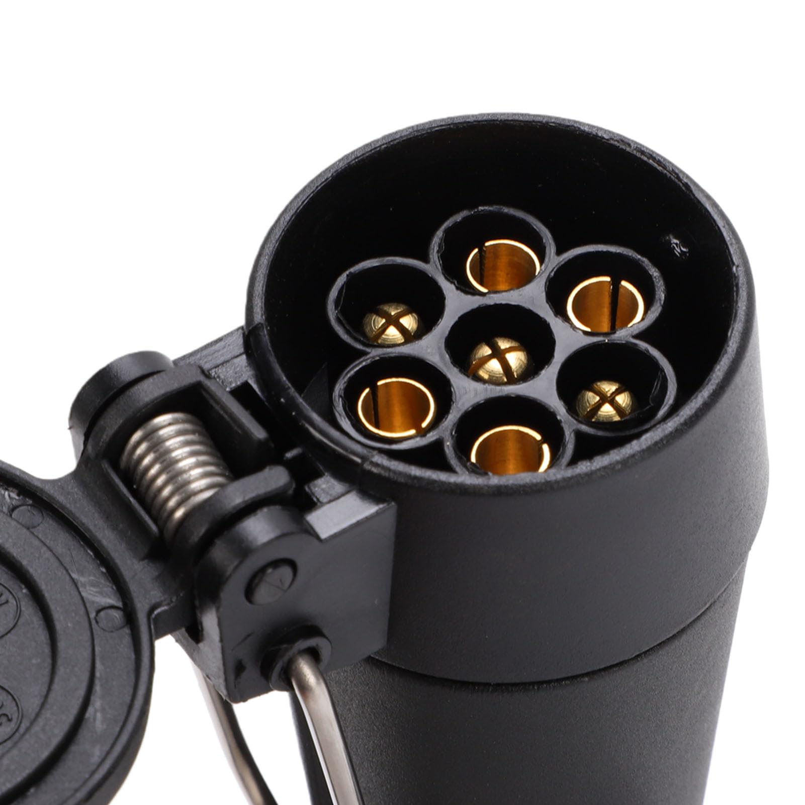 Fabater 7-Wege-Anhängerstecker-Kabelbaum, 9,84 Fuß 13-poliges auf 7-poliges Anhänger-Verlängerungskabel, Universeller Kabeladapter mit Plug-and-Play-Installation für Anhänger, Wohnmobile, LKWs,