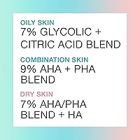 Vista 14 de Neutrogena Exfoliante facial líquido diario perfeccionador de la piel con 7% de mezcla de ácido glicólico/cítrico para piel grasa, exfoliante facial