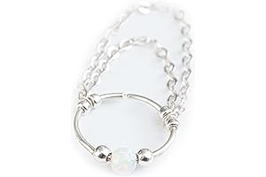 Sterling Silver Helix Chain Earrings: Elegant and Dainty