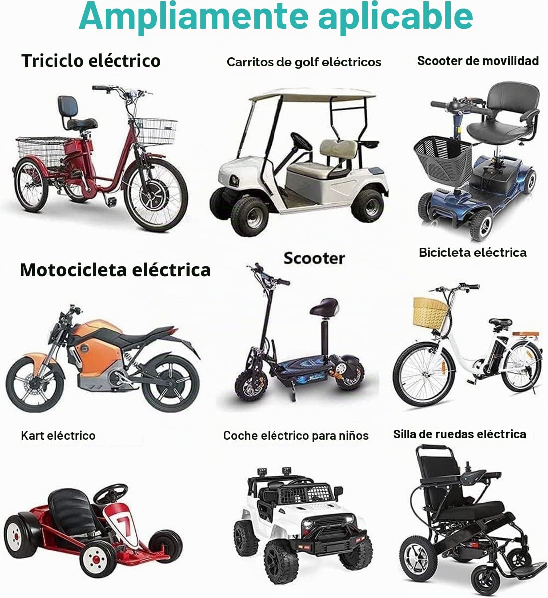 Batería de Bicicleta eléctrica de 36V, 36V, 8AH, 10AH, 12AH, 15AH, 18AH, 20AH, 25AH, batería de Litio para Bicicleta eléctrica, Motocicleta, Scooter para Motor de 800W