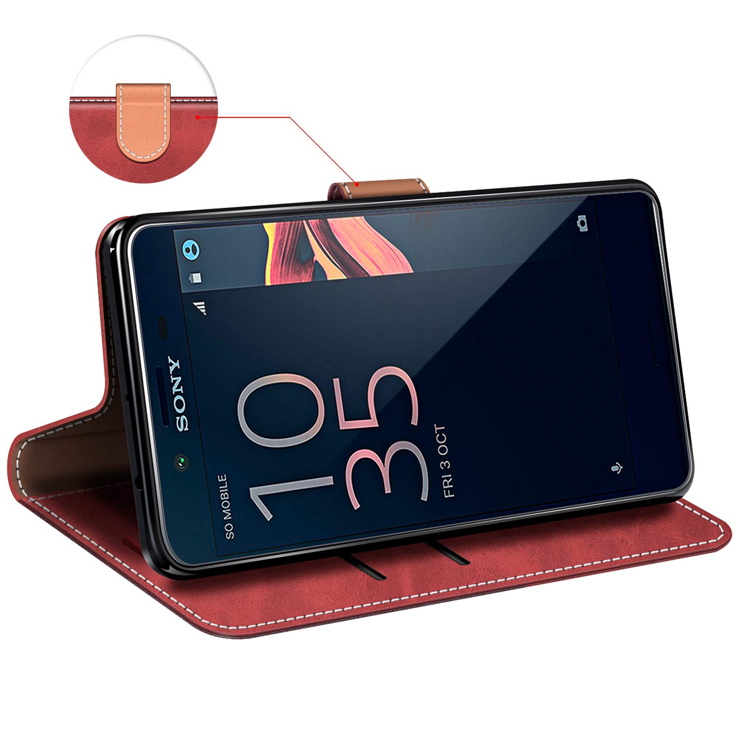 MOBESV Custodia per Sony Xperia Z5 Compact, Cover a