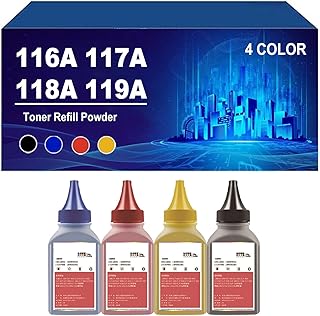 116A 117A 118A 119A Toner Refill Powder Replacement for HP Laser MFP 179fnw 178nw 150a 150nw Printer, High Capacity Refill...