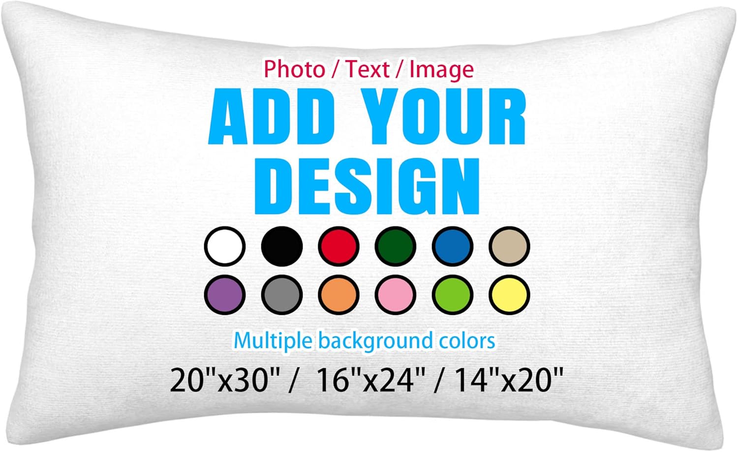 Personalized Pillow Covers Custom Pillow Case with Photo Text Image