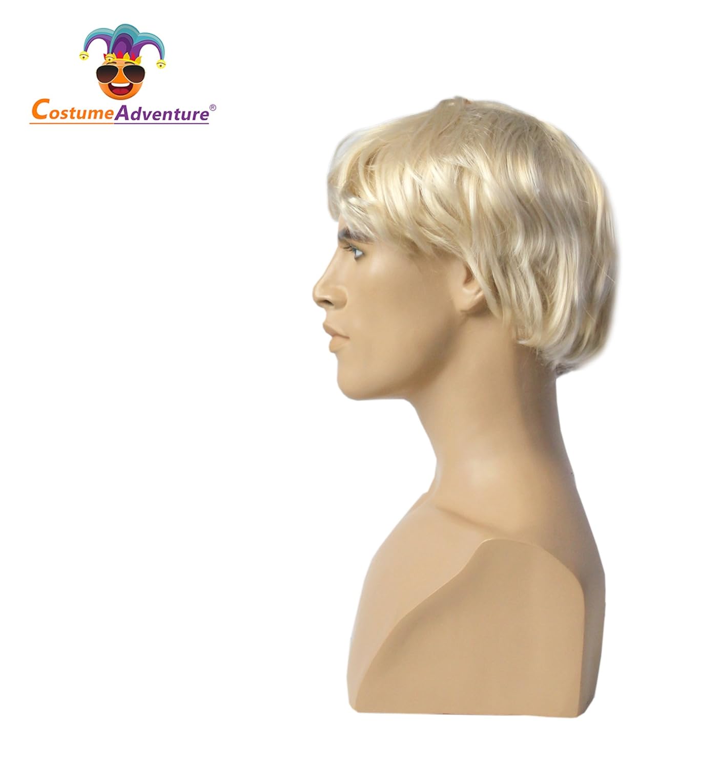 Costume Adventure Men's Short Blonde Wig Blonde Rick Wig For Men - One Size - Image 4