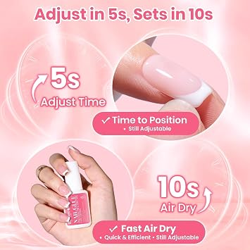 Beetles 10ML Super Strong Nail Glue for Press Ons, Nail Tips, Acrylic Nails