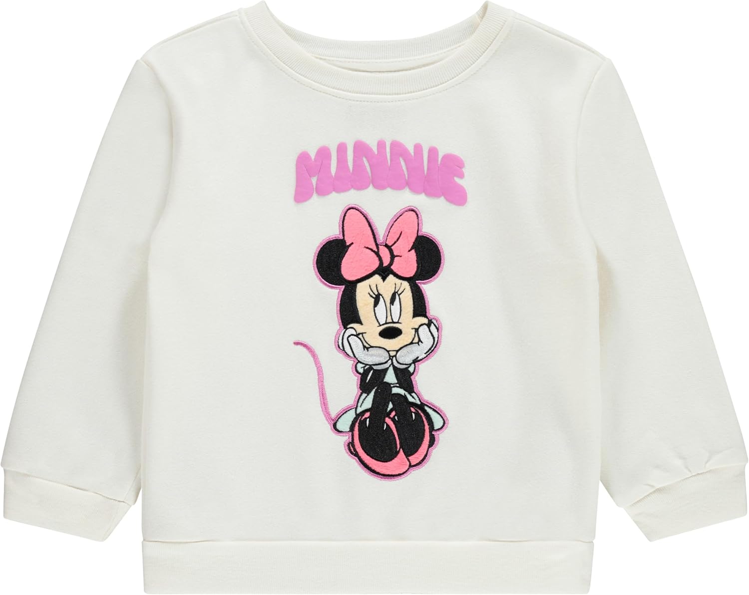 Disney Girls Classic Crewneck Sweatpants Set Minnie & Mickey Mouse and Lilo and Stitch - Crewneck Sweatshirt & Sweatpants Set