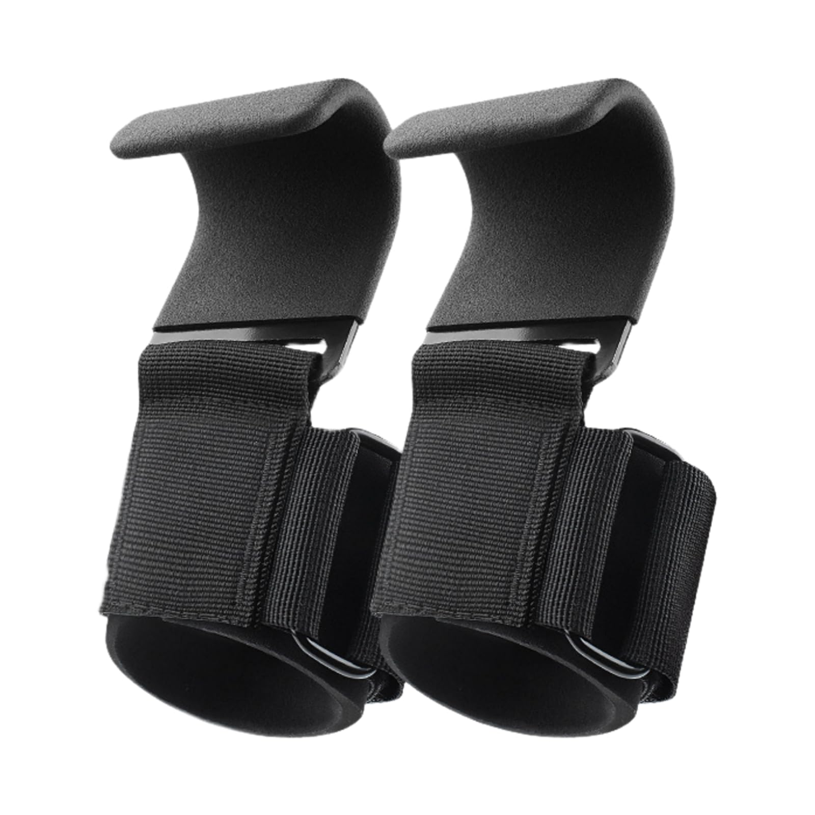 Taolivingmart Gym Gloves with Weight Lifting Hooks Padded Straps for Pull Ups, Weightlifting, Workout Gloves (Black)