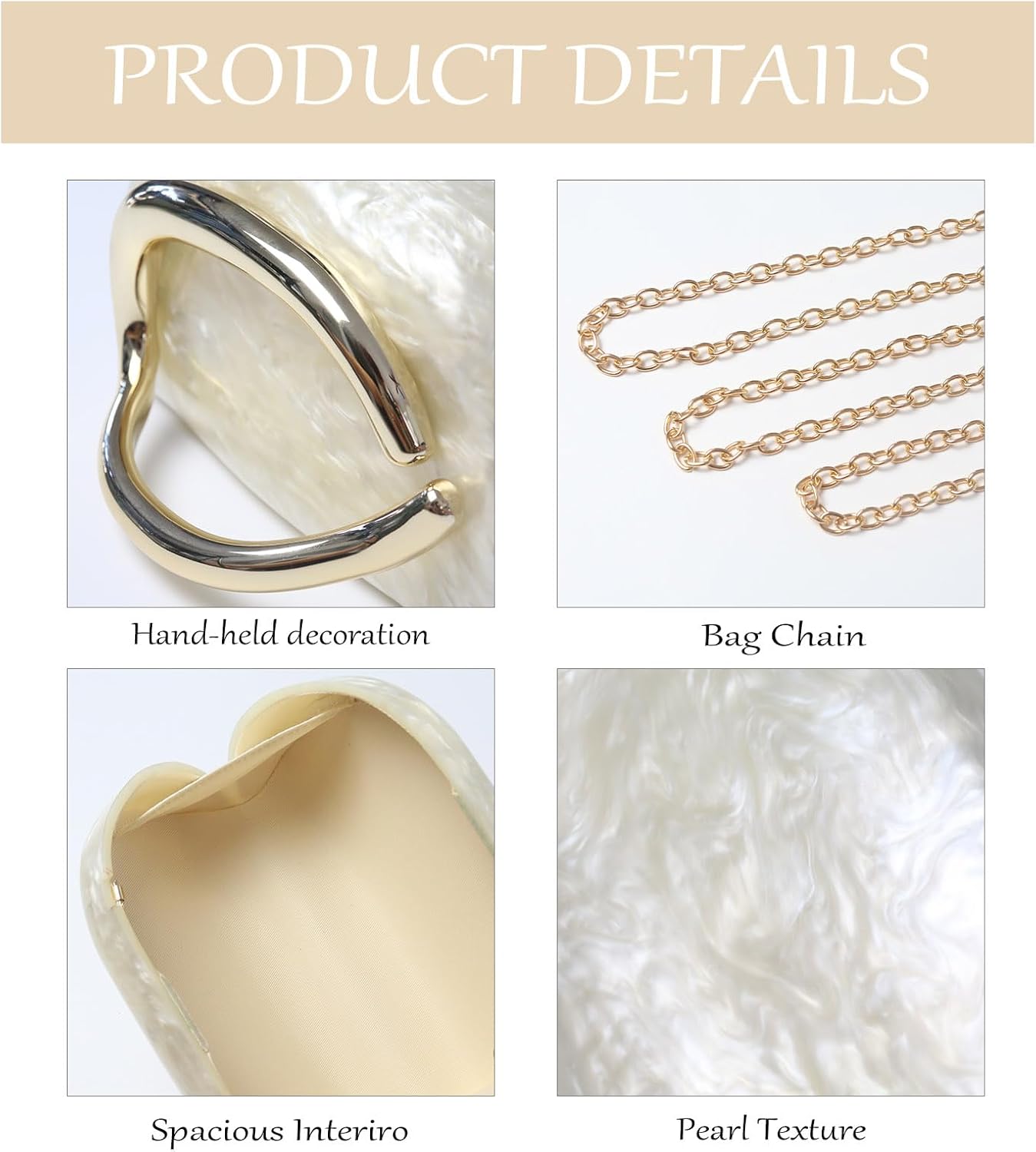 Clutch Purses Women Evening Handbags Crossbody Clutch Purse Trendy Decoration Shoulder Bag Wedding - Image 4