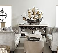 Vista 6 de SAILINGSTORY Modelo de Barco Pirata de Madera Black Pearl 27" Velas Beige