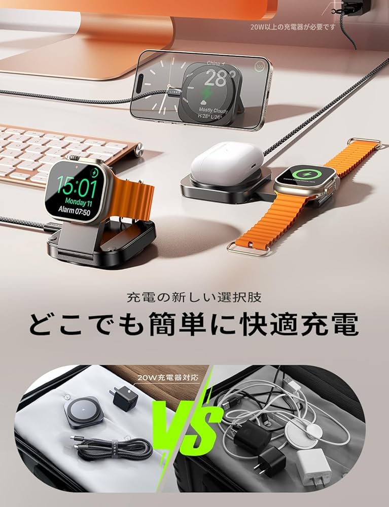 マグセーフ充電器 Amazon.co.jp: LISEN Magsafe充電器 業界極小サイズ マグセーフ