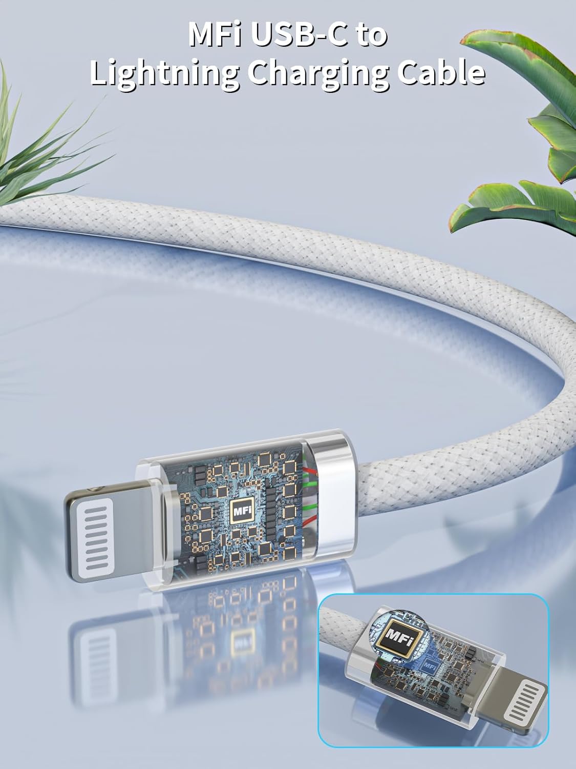 iPhone 14 13 Pro Max Charger Fast Charging,[Apple Mfi Certified] Fast iPhone Charger Block with 6ft Long Type C Lightning Braided Cable Woven Cord for iPhone14 13 12 11 Pro Max Plus Mini Xs Max 8Plus.