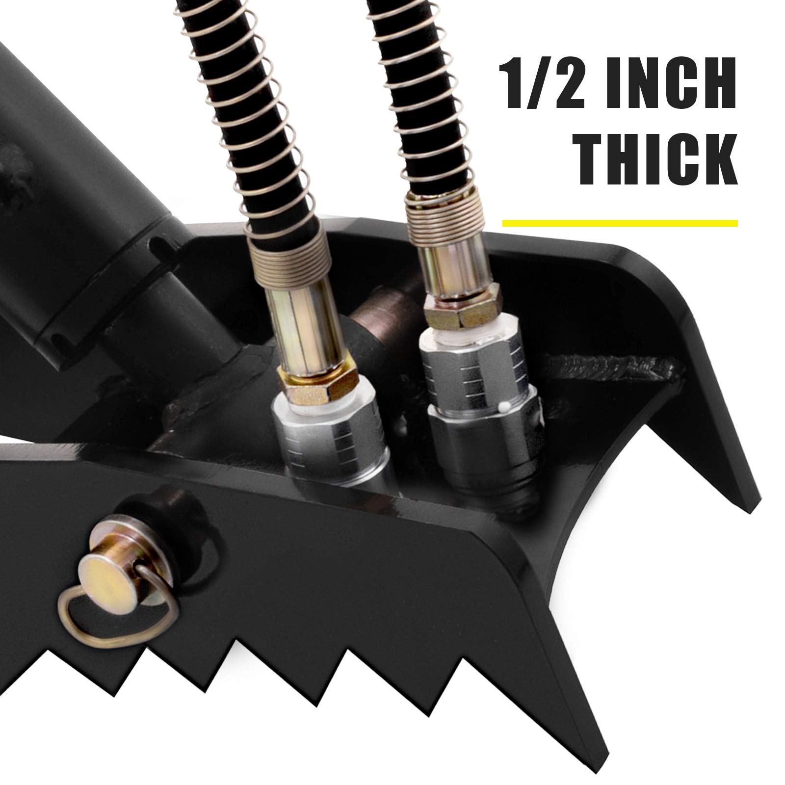 Mophorn 18" Hydraulic Backhoe Thumb, 1/2" Thickness Heavy Duty