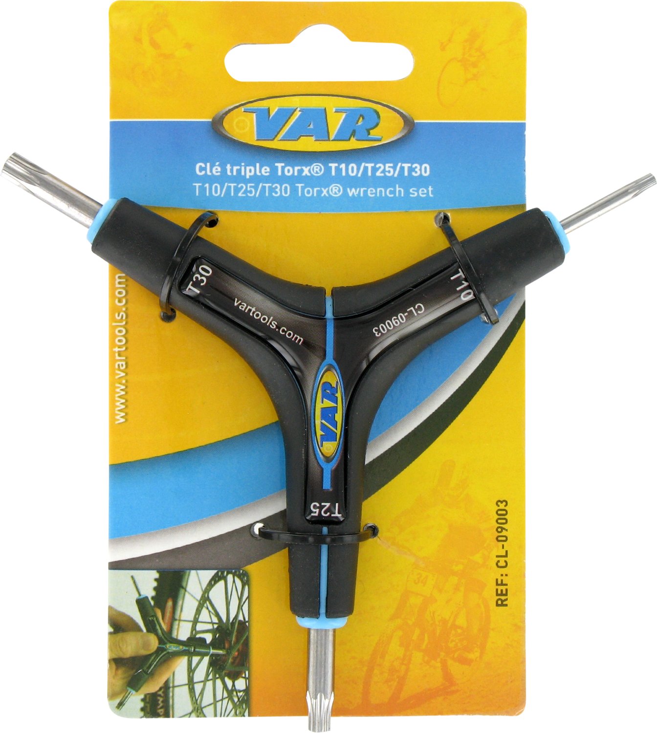 VAR VACL09003C Bike Accessory Wrench Torx Premium - T10/t25/t30 for Cyclists, Built for Smooth Riding and Bike upkeep