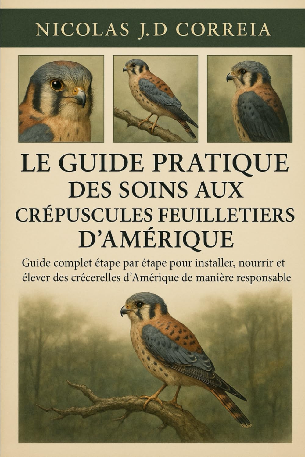 LE GUIDE PRATIQUE DES SOINS AUX CRÉPUSCULES FEUILLETIERS D'AMÉRIQUE: Guide complet étape par étape pour installer, nourrir et élever des crécerelles d'Amérique de manière responsable