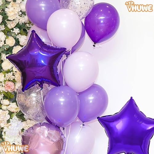 Miniatura 89 de Globos de estrella rosa de 18 pulgadas, 10 unidades de globos metálicos de aluminio de helio de Mylar en forma de estrella rosa caramelo para Globos