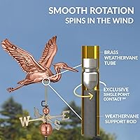 Vista 5 de good Direcciones "estándar" Blue Heron Veleta, ninguno , Cobre