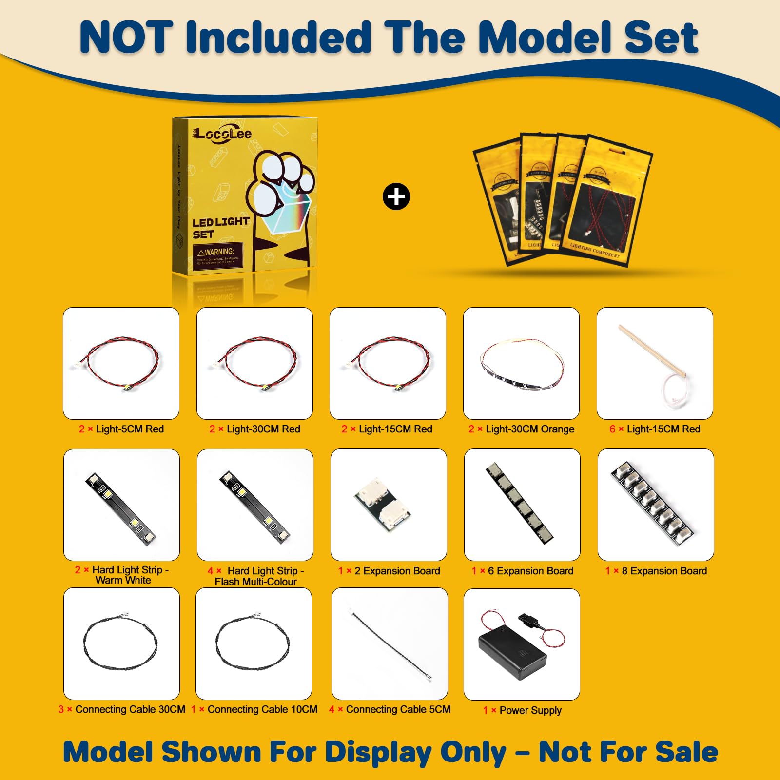 LocoLee Led Light Set Compatible with Lego 80119 Galloping Horses Canvas Led Decoration Lighting Kit Compatible with Lego 80119 Building Blocks Model,Only Lights Set,No Model - Image 3