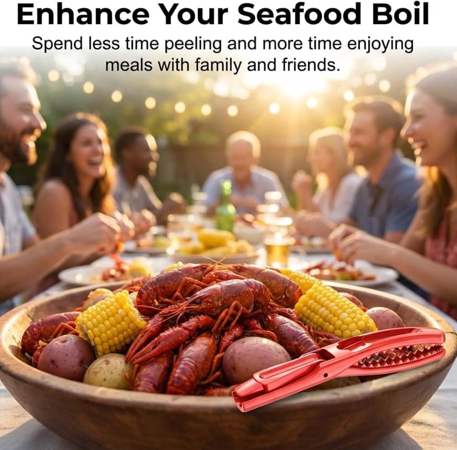 Crawfish Peeler Tool – Shell Remover, Shrimp Peeler for Easy Deveining, Shrimp Sheller Tool for Kitchen & Restaurant, Seafood Peeling Tool for Crawfish Tail, 5.91"x3.35"x1.77"