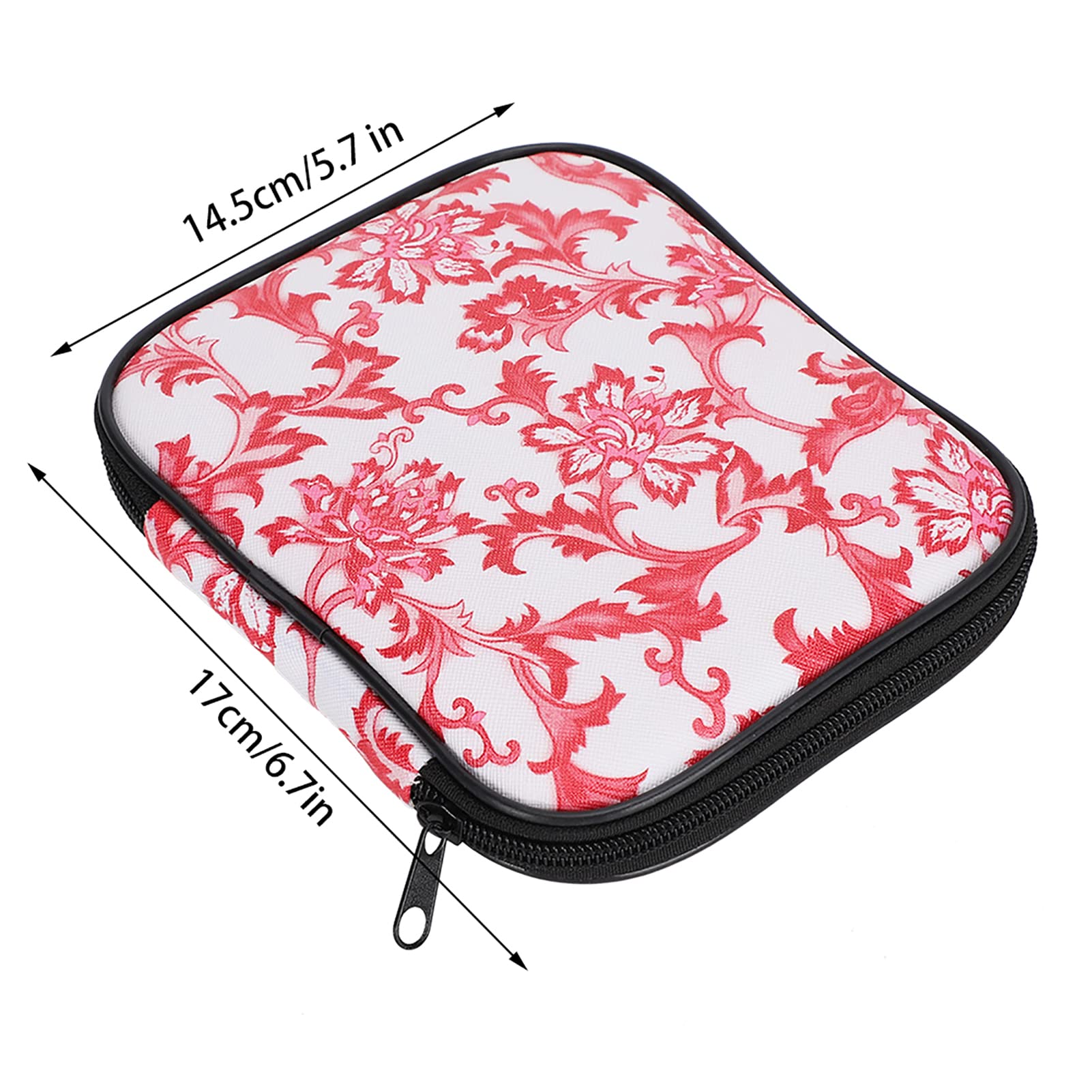 QANYEGN 16 Pezzi Set di Ganci per Uncinetto, Gancio per Uncinetto in Alluminio con Borsa Portatile, Kit di Aghi per Uncinetto per Accessori da Cucito Fai da Te, Rosa