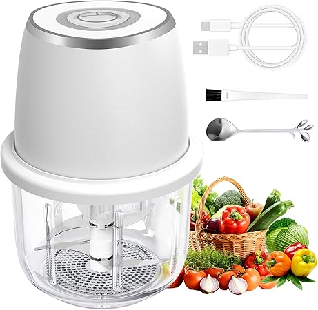 Electric Mini Garlic Chopper, Mini Food Chopper & 350ml Portable