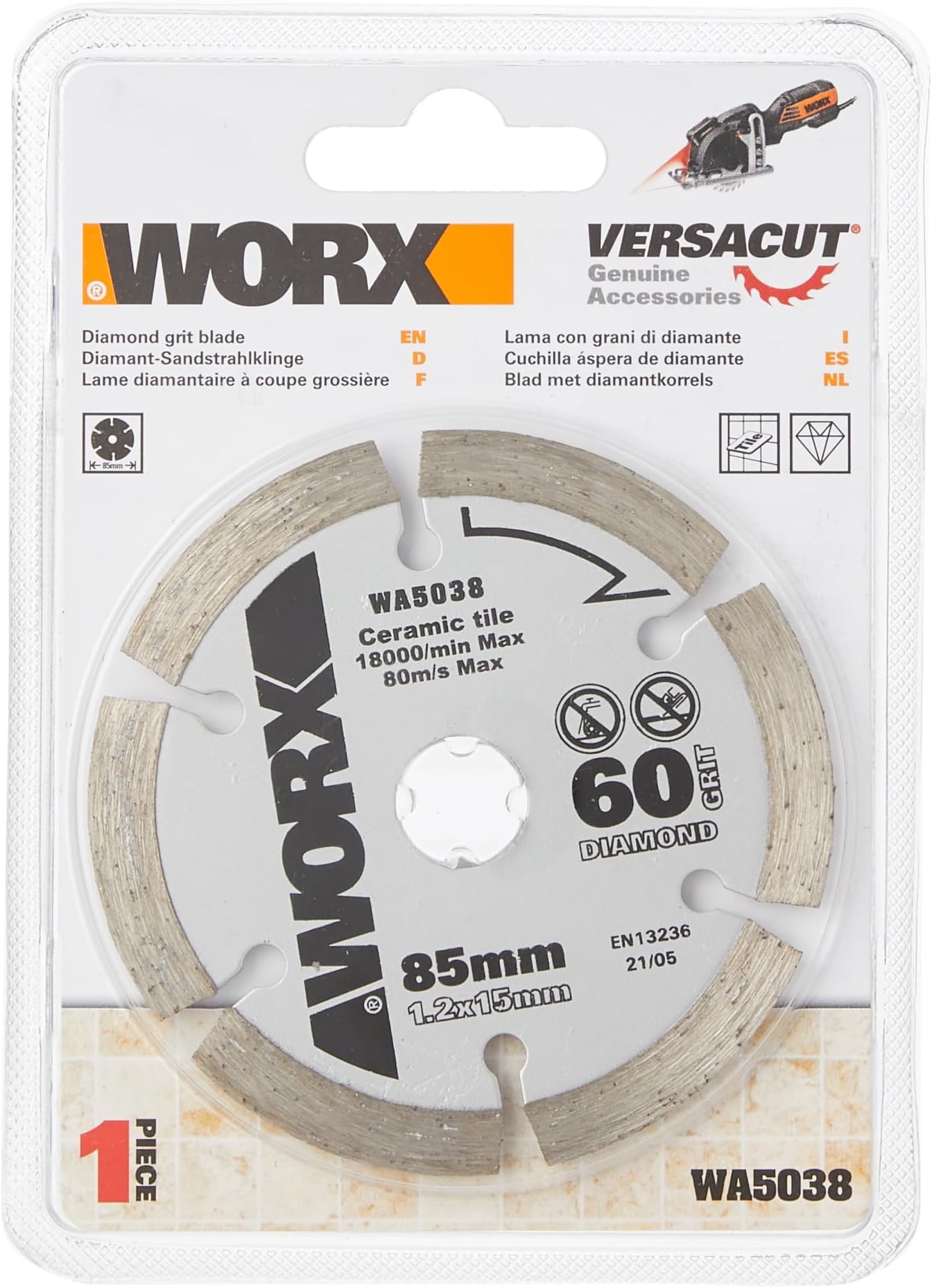 WORX WA5038 85mm Diamond Blade