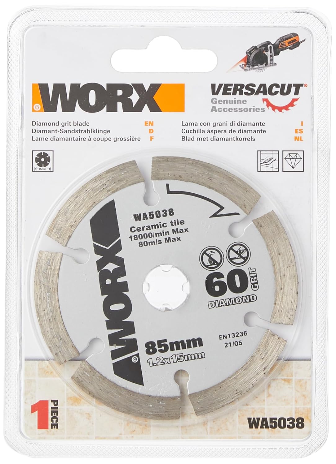 WORX WA5036 85 mm 60T HSS Blade