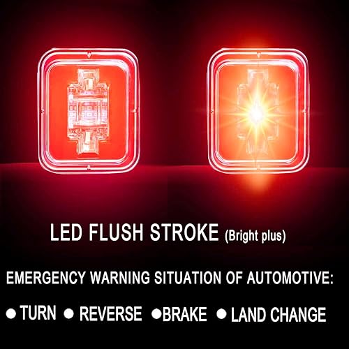Miniatura 2 de Luces LED para remolques de camión, 2 piezas, 2835 luces LED de freno de giro, estacionamiento, señal estroboscópica inversa, parte delantera,