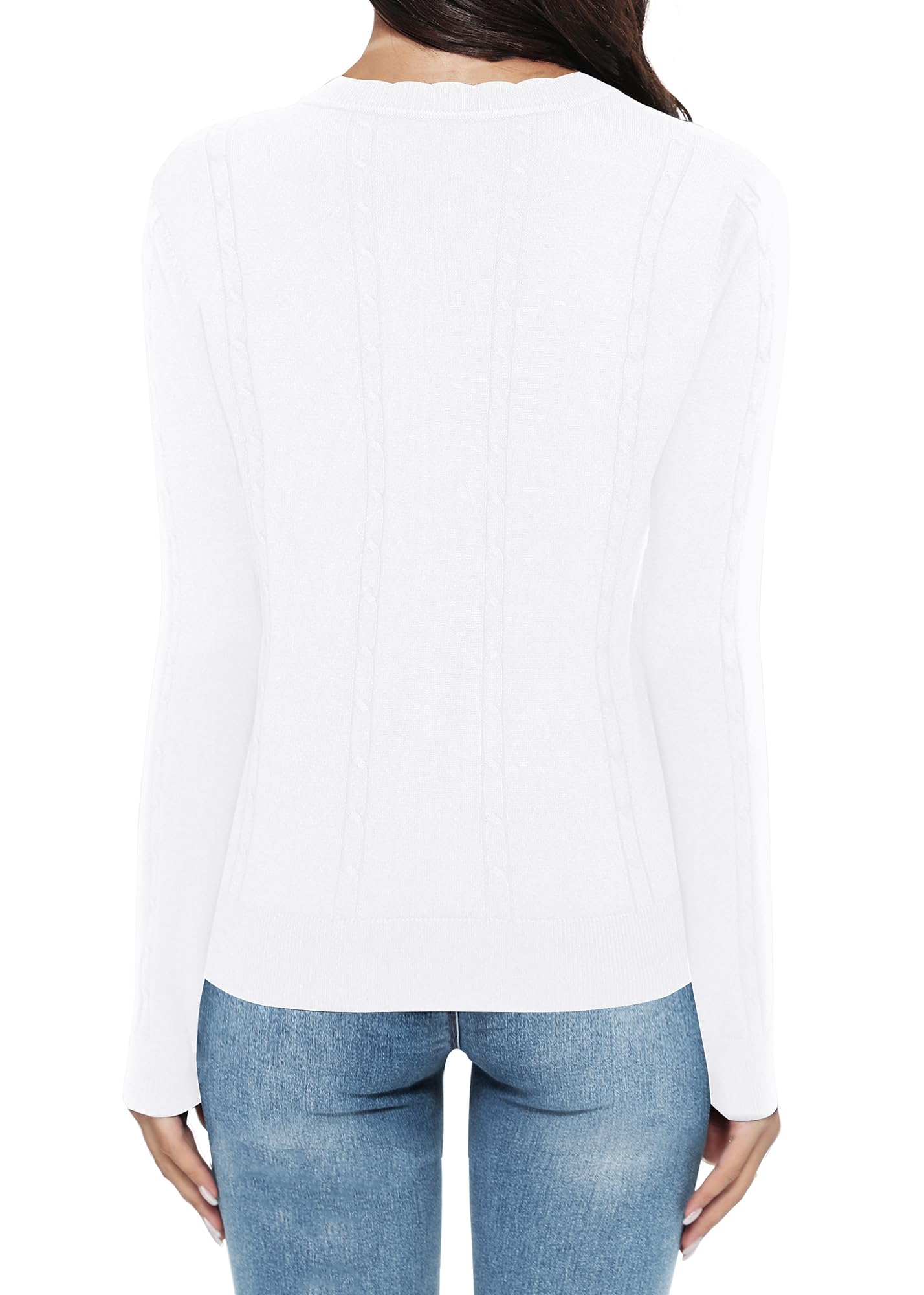 Urban CoCo Cardigan court léger à col rond et manches longues ouvert sur le devant en tricot doux pour femme Tenue décontractée
