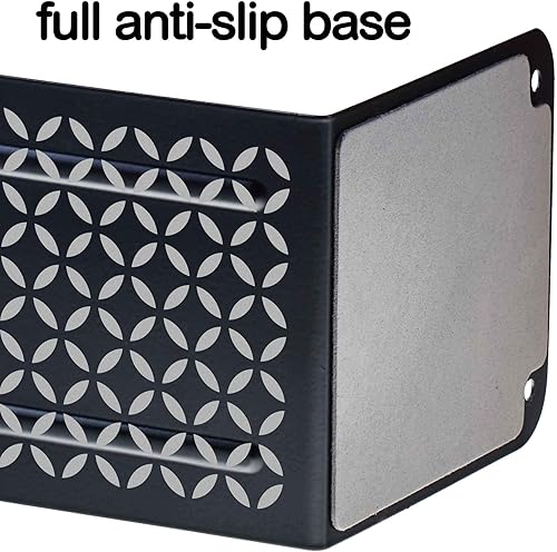 Miniatura 2 de Acrimet Sujetalibros de metal, soporte antideslizante para estantes, tapón de libros resistente, 6-78 pulgadas de alto x 4 pulgadas de ancho x 4-12