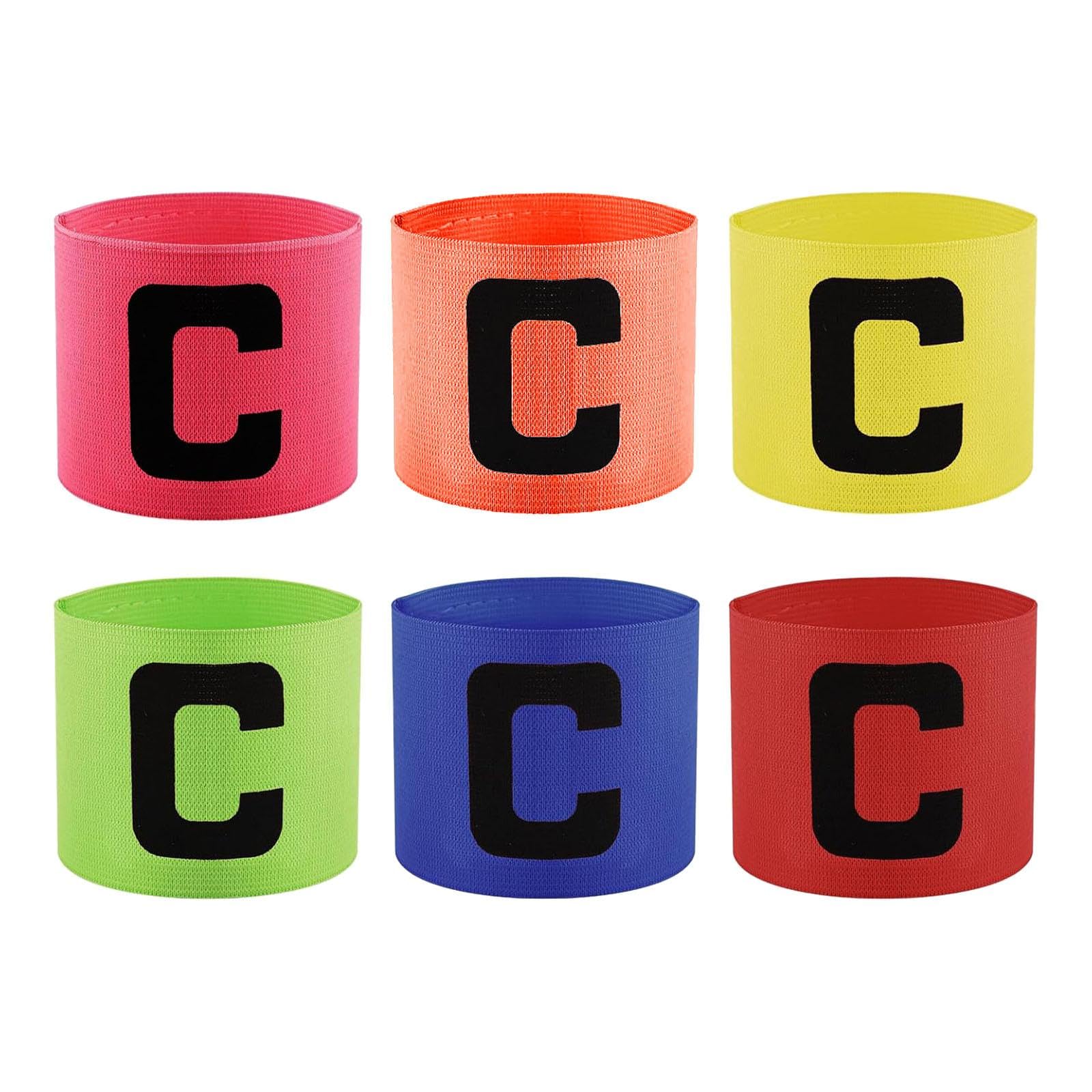 6X Captain Armbands Soccer Captain Arm Band for for Adult Youth Sports Rugby-image-45