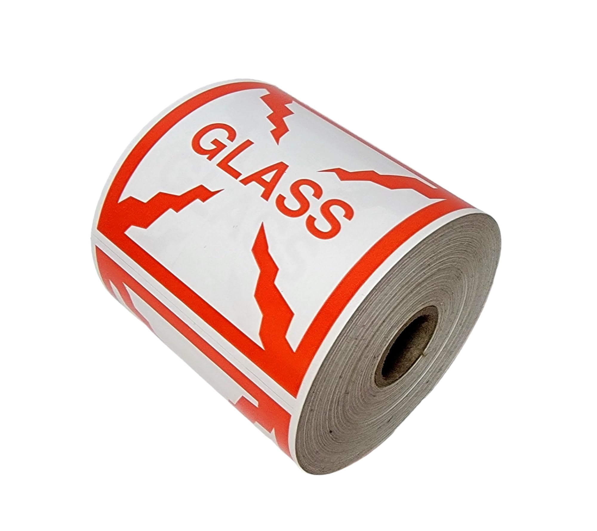 LabelsandMore (4 x 4 inch, 500 Labels) Glass Stickers Package Handling Shipping Self-Adhesive Labels