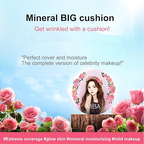 Miniatura 2 de MIBA Cojín doble de base de calcio ion. Aplica mineral. Mantiene el maquillaje limpio incluso después de varias capas. Incluye 2 bocanadas de gran