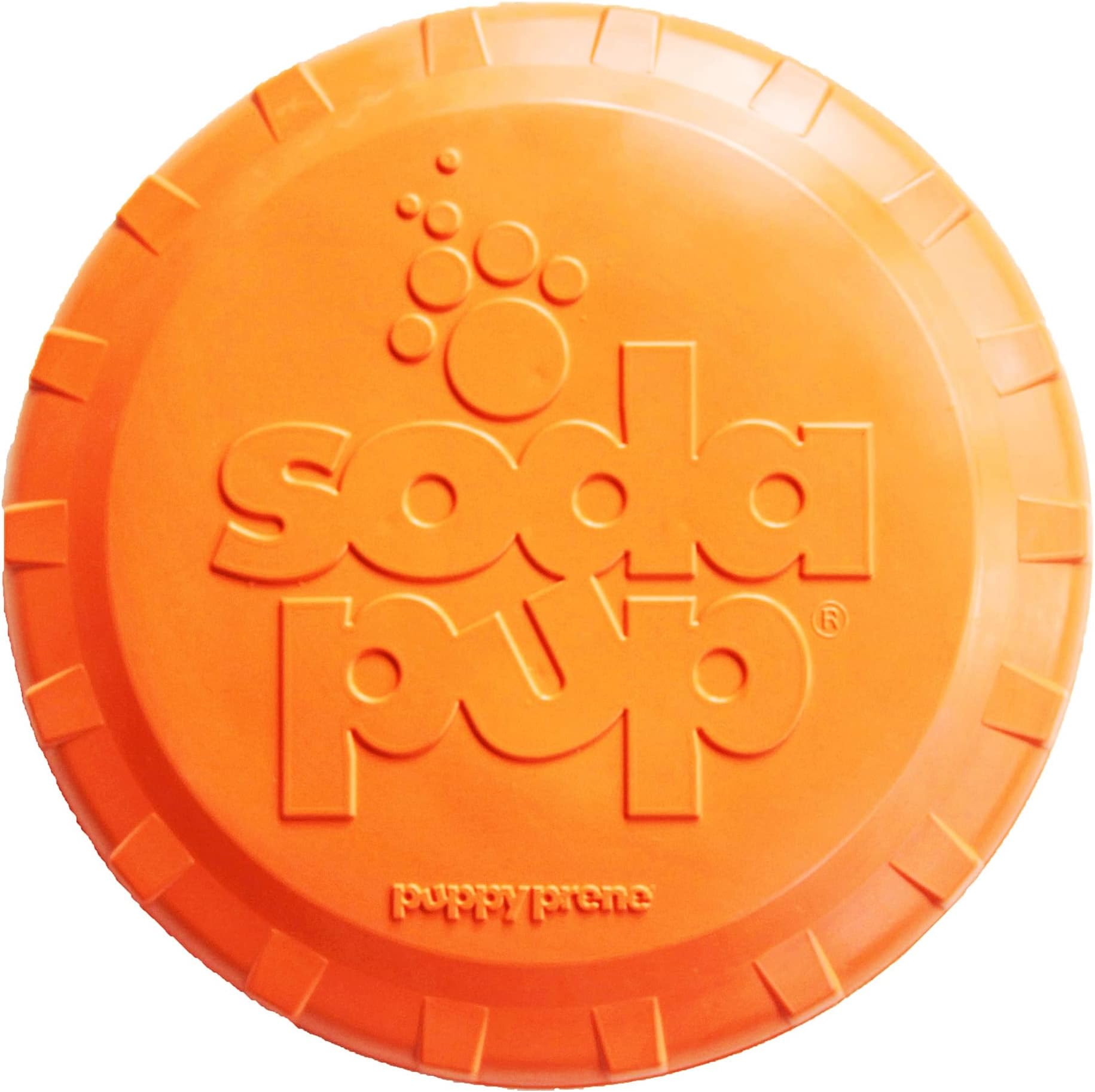 SodaPup Bottle Top โ Durable Flyer Retrieving Toy Made in USA from Non-Toxic, Pet-Safe, Food Safe Natural Rubber for Bonding, Physical Exercise, Building Confidence, Teaching Self-Control, & More