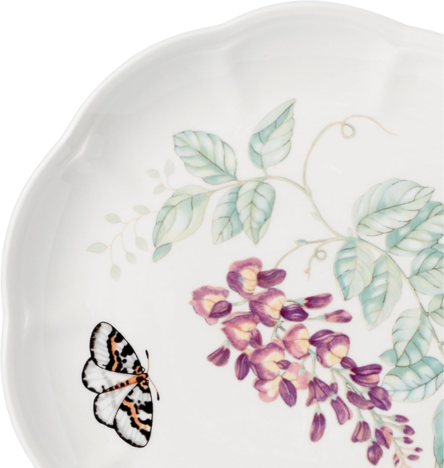 Lenox Butterfly Meadow 4-Piece Accent Plate Set, 3.79, Multi,White