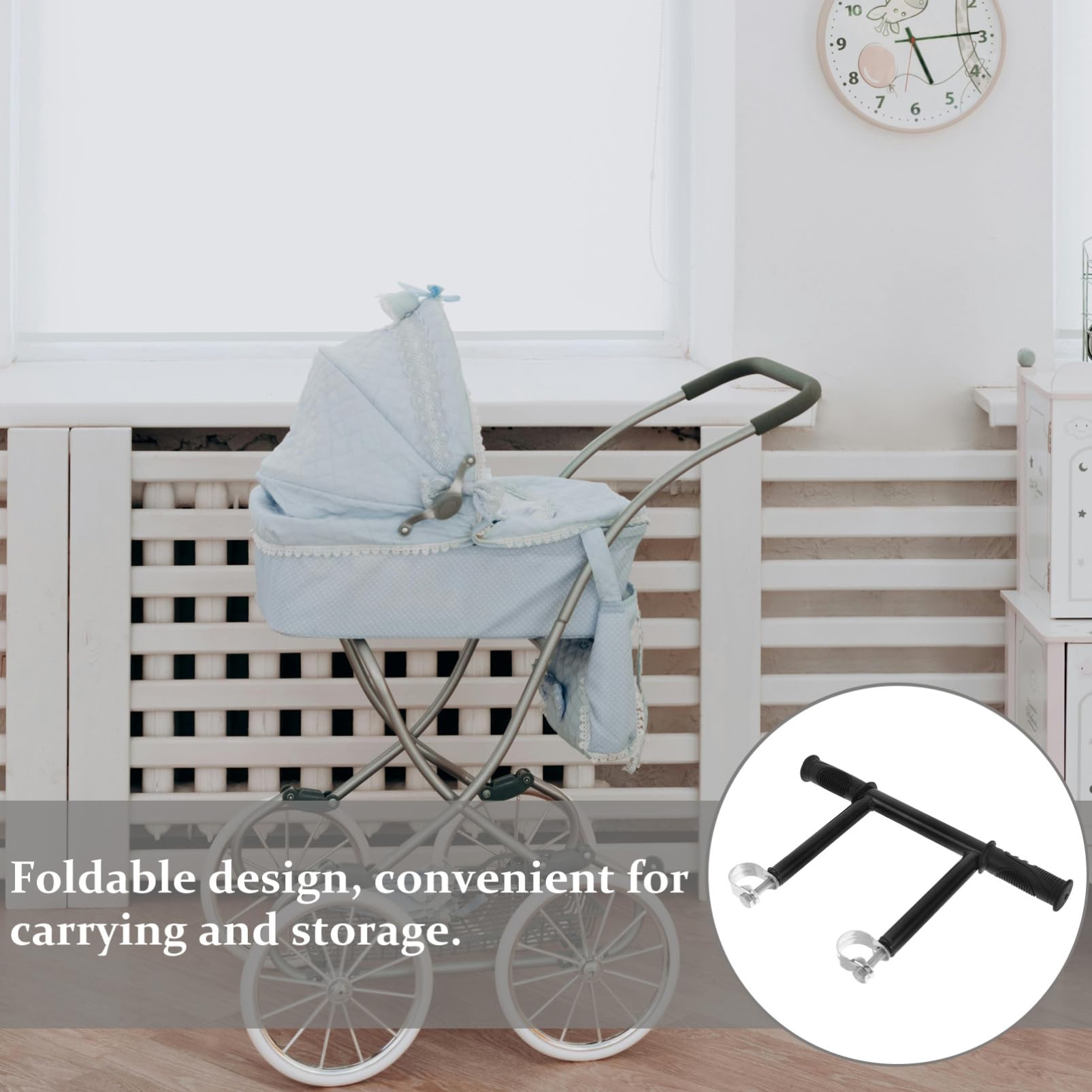 Estensione del manubrio universale per passeggino, fissaggio passeggino, accessori per passeggino