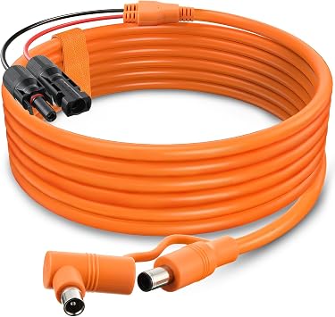 1Pack Solar Connector to DC 8mm Adapter Cable Solar Cable with DC8020/7909