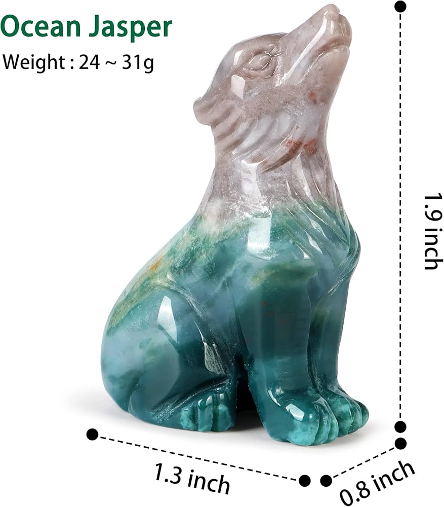 Amazon.co.jp: SM SMQARTCRYSTAL 2インチ オーシャンジャスパー彫刻