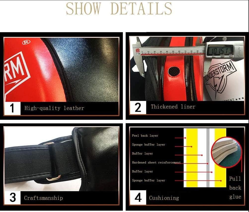 LAOLIU Sports Protective, Thigh Pads Heavy Hitter Boxing Body Protector Training Kick Muay Leg Guard, Thigh Pads MMA Leg Guards, for Taekwondo, Muay Thai, Boxing, Martial Arts Training (Red,Double) : Sports & Outdoors