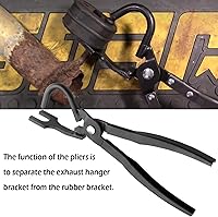 Vista 3 de Alicates de escape Herramienta de eliminación de soporte de suspensión de soporte de goma para tuberías