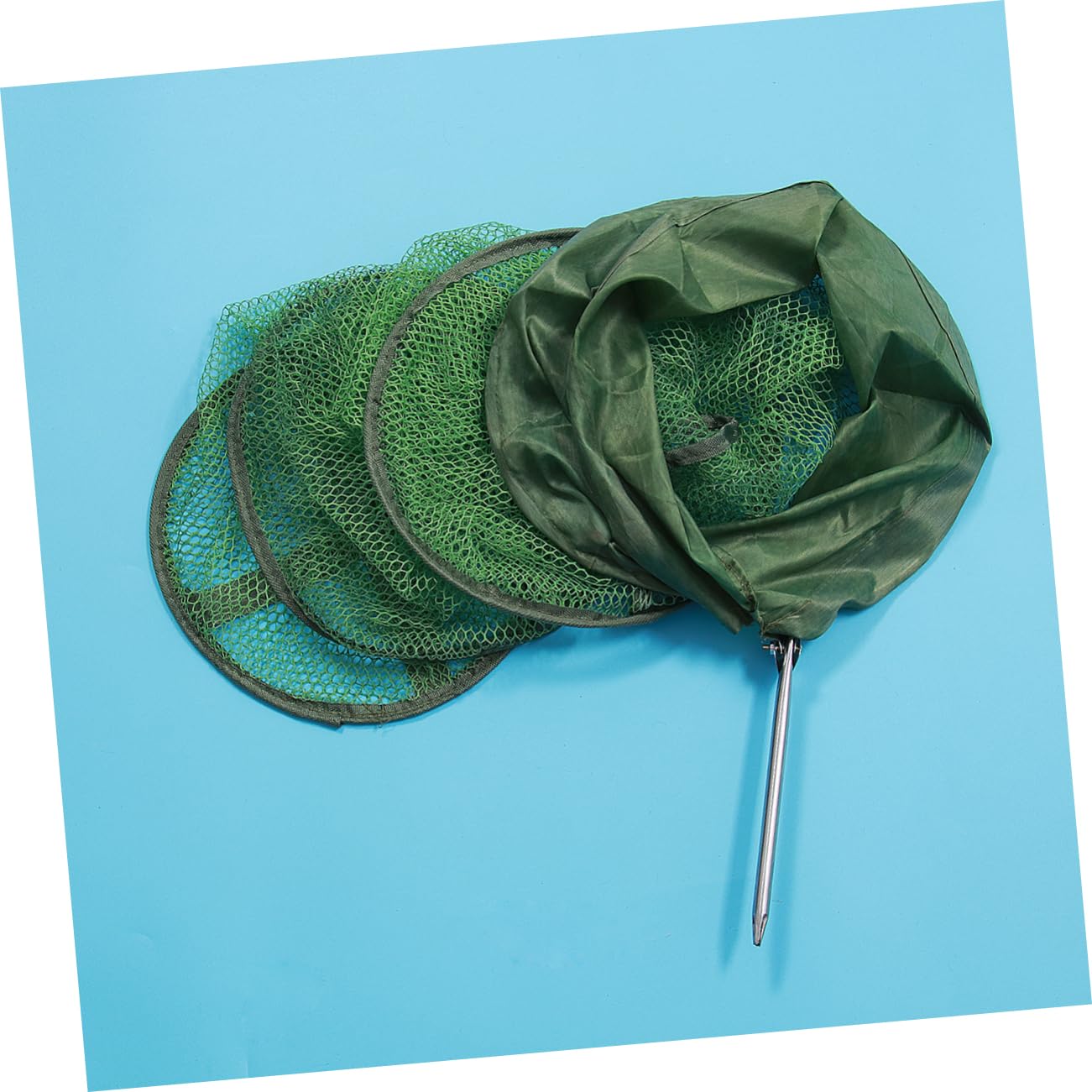 2 szt. Ochraniacz na ryby Krab Lure Okoń Vintage Lustro Ręczny Siatka na ryby Minnow Nets Fishing Cast Net Mesh Net Kabaretki Crawdad Sieć rybacka Sprzęt wędkarski Paski Bass Przenośny